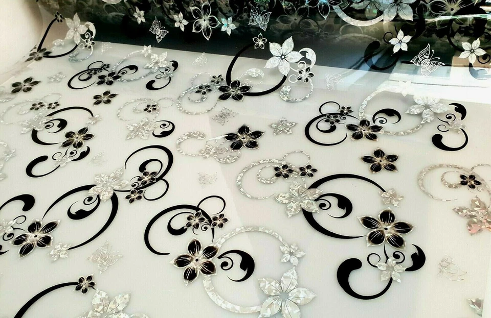 Tischdecke Folie PVC Tischfolie 80 cm Breite mit Muster 1,6 mm, Meterware - Bild 2 von 3