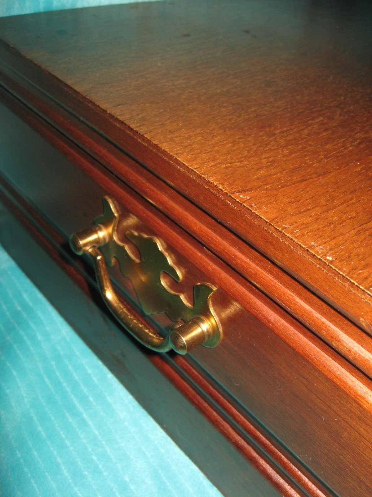 Flatware Silverware Wood Box Storage Chest Anti Tarnish Proof Lining