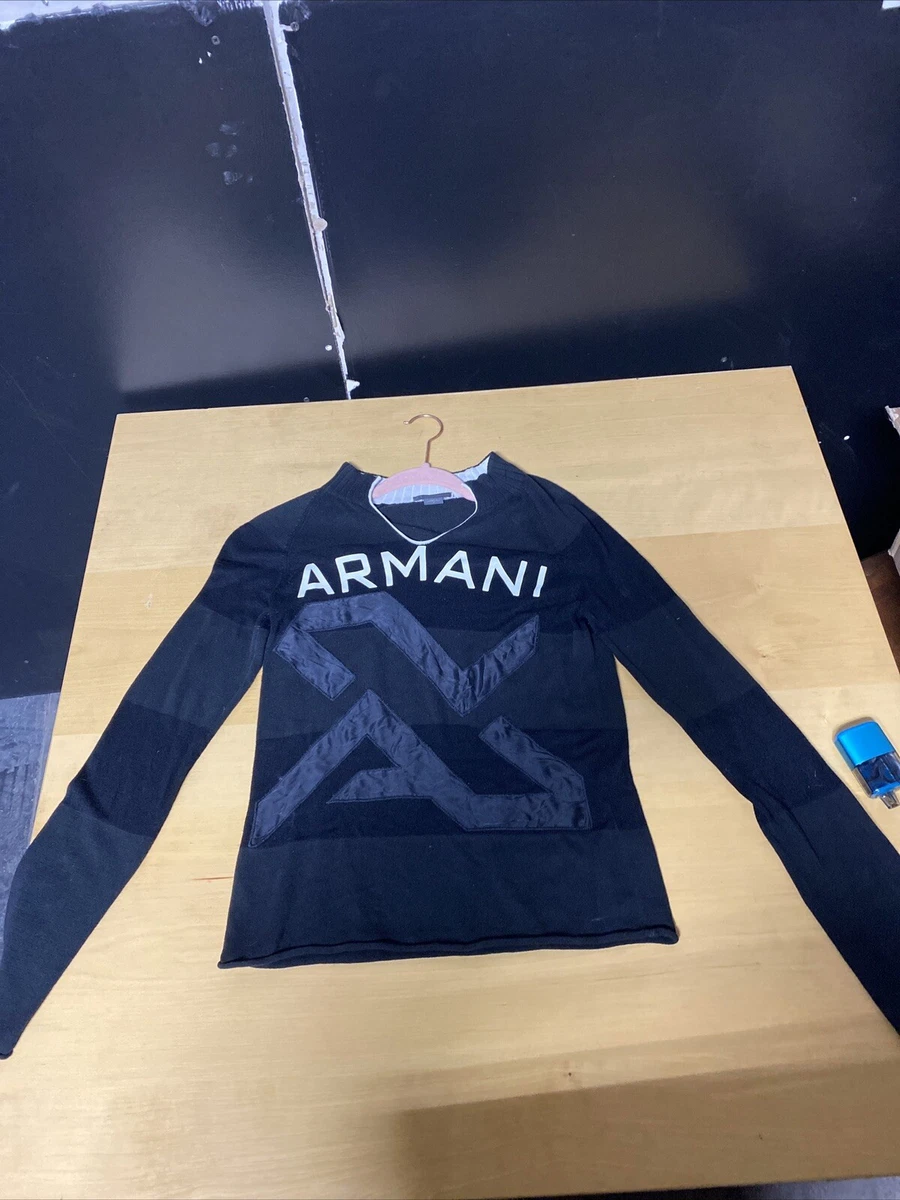 Armani exchange white sweater sales