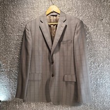 Ermenegildo Zegna Saks Fifth Avenue Slim Fit Gray Blazer Wool 40 Preppy Career