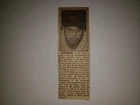 Jimmie Foxx St.  Petersburg 1946 Sporting News Profile Panel