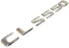 #2 CHROME CLS550 REPLACEMENT FOR MERCEDES REAR TRUNK EMBLEM BADGE DECAL LETTERS