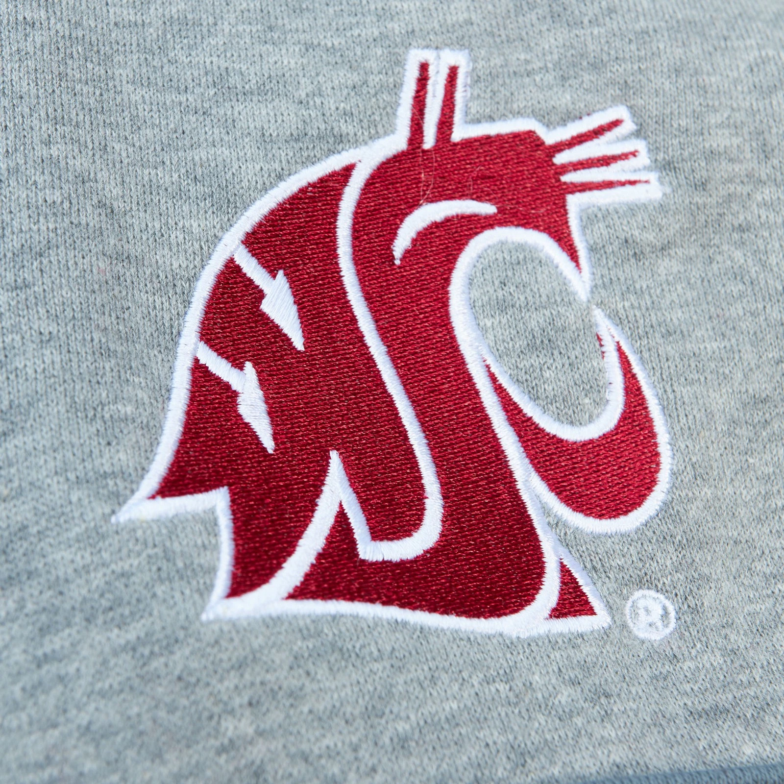 Felpa con cappuccio pullover uomo Mitchell & Ness rosso Washington State Cougars Head Coach