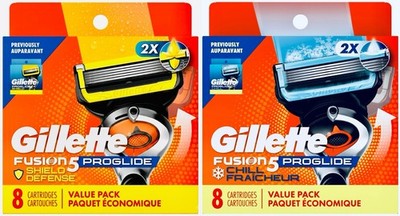 Gillette Fusion 5 ProGlide Shield + Chill Razor Blade Refills - 16 Cartridges