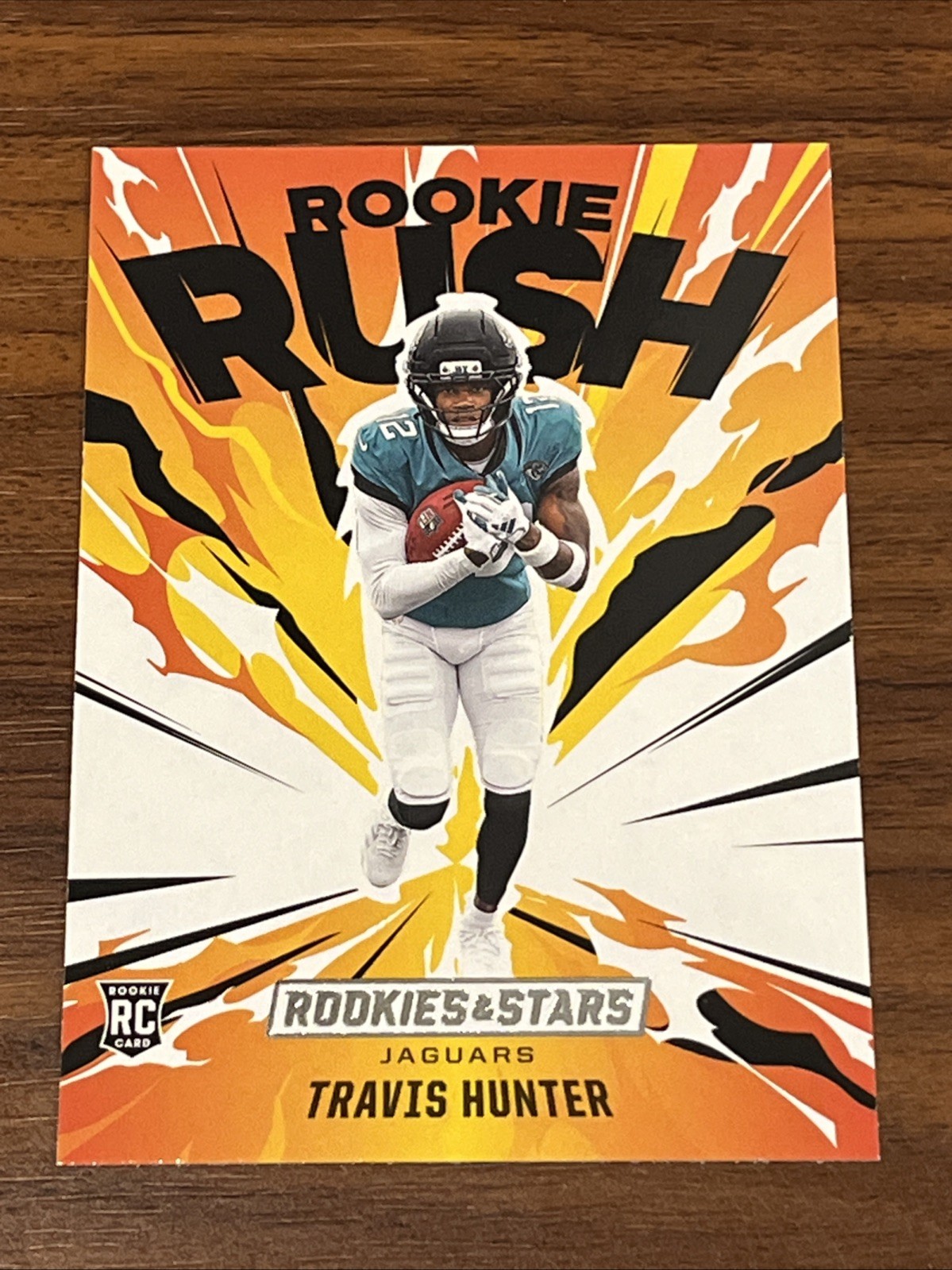 2025 Rookies & Stars Football Travis Hunter RC #10 Rookie Rush Jaguars