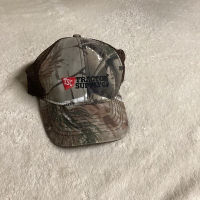 #ad Tractor Supply Co Baseball Cap Hat Mens One Size Camo Adjustable Embroidered $7.99