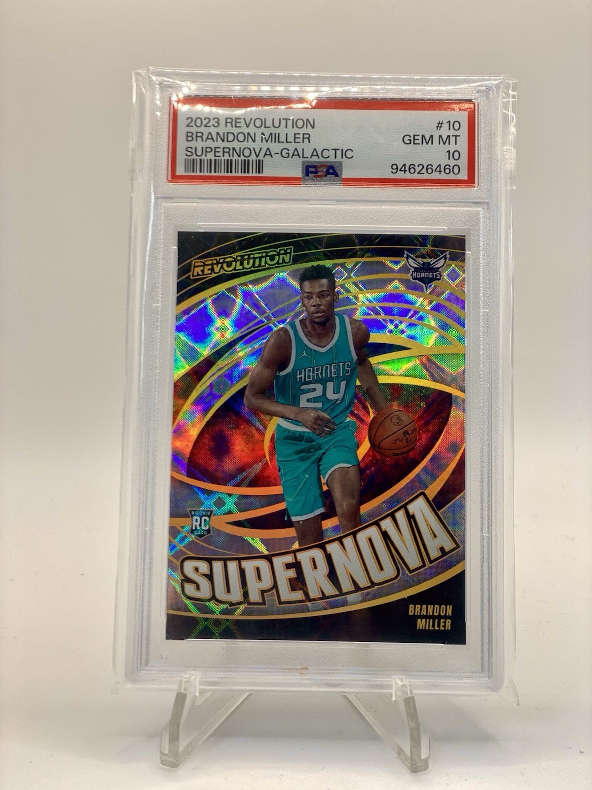 2023 Panini Revolution Galactic Supernova Brandon Miller SSP RC PSA 10 Pop 4
