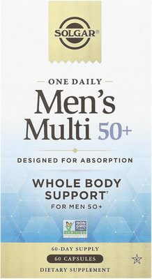 Solgar One Daily Men s Multi 50+ 60 Caps Heart Energy Bone Support