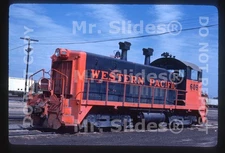 Original Slide WP Western Pacific Only Green/Orange SW9 605 Stockton CA 1983
