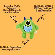 Dog Squeaky Monster Toys Durable Plush Toy for Puppy Large Small Dogs Pets