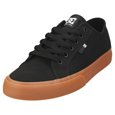 DC Shoes MANUAL Skate Trainers Herren Schwarz Kaugummi