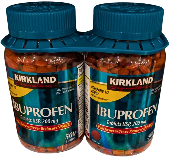 Kirkland Signature Ibuprofen 200mg USP Pain Reliever Tablet 2x500 Count EXP 2/27 - Image 3 of 3