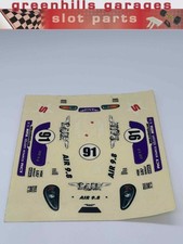 Greenhills Scalextric Continental Sports Car Decal Sticker Sheet No.91 - NEW - S