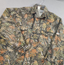 Rasco FR Shirt Mens 3XL Cajun Camo Pearl Snap Flame Resistant Heavyweight Work