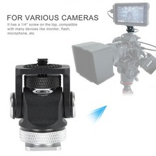 Mini Hot Shoe Mount Monitor Microphone Flash Holder 1/4 Inch Screw Camera