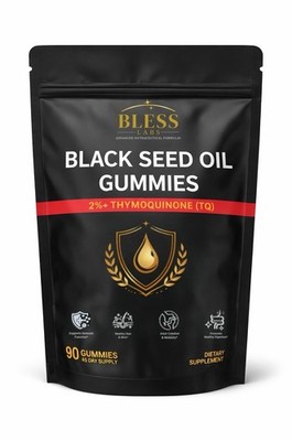 Black Seed Oil Gummies Ultimate Power 90ct High Potency