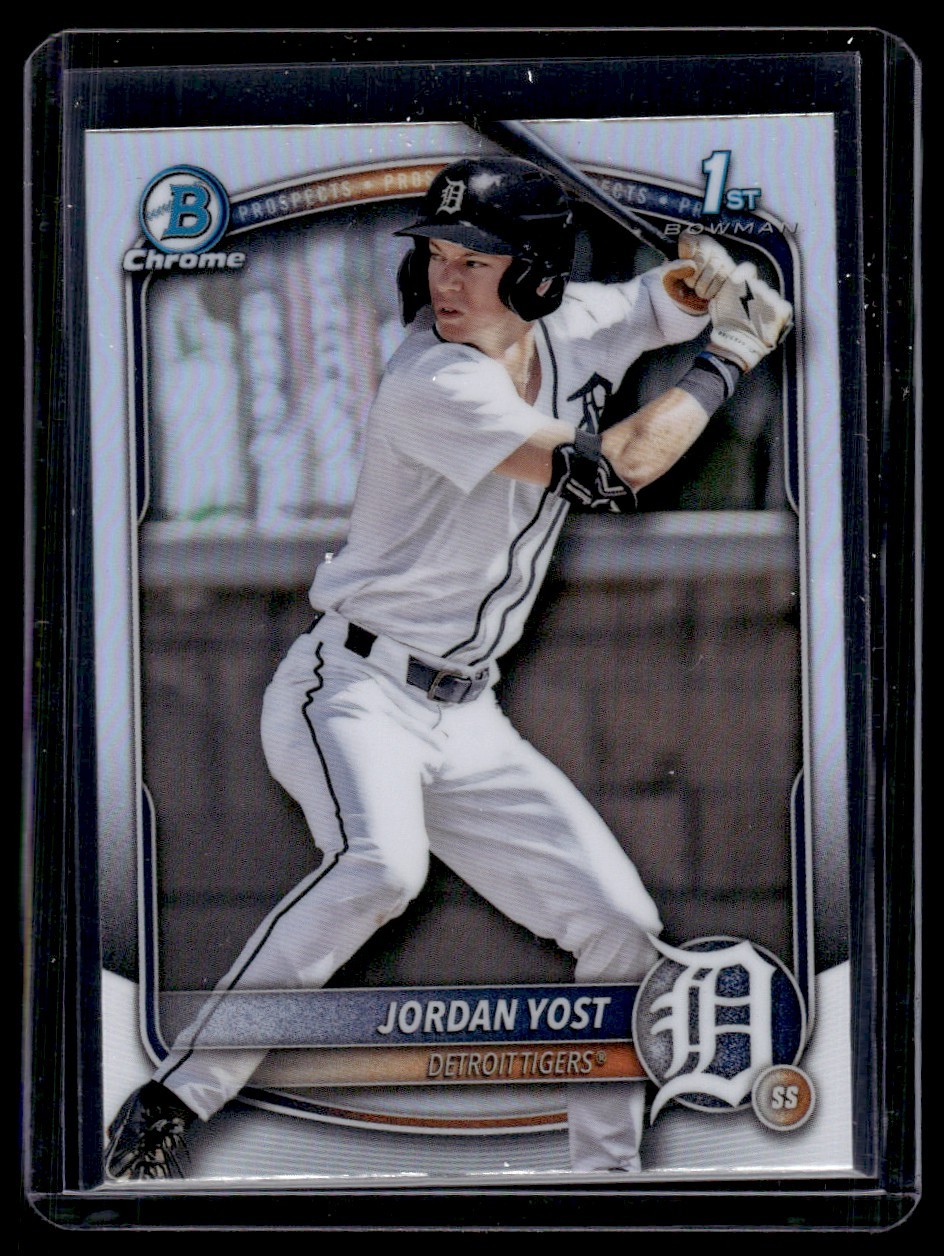 2025 Bowman Draft Chrome Refractor Jordan Yost Detroit Tigers #BDC-162