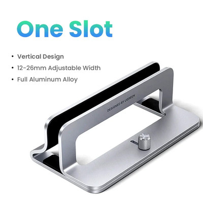 Vertical Laptop Stand for Macbook Air Pro Triple Slots Aluminum Notebook Stand f