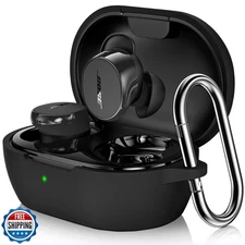 LDSXAY Compatible with Bose New QuietComfort Earbuds Case Cover, Soft Silicon