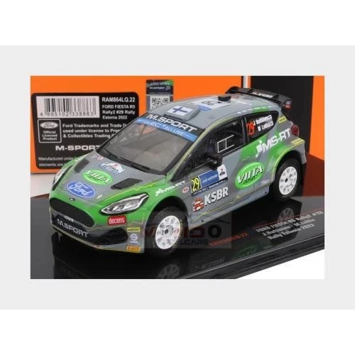 1:43 IXO Ford Festa R5 Rally2 #29 Wrc Rally Estland Huttunen 2022 RAM864.22 - Immagine 2 di 2