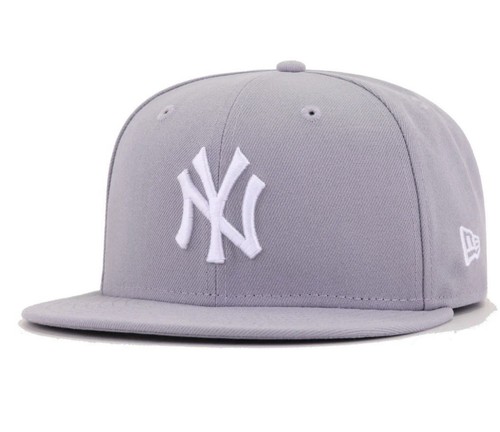 New York Yankees Grey New Era 59Fifty Fitted Hat Size 7-3/4