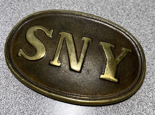 REPRODUCTION & REENACTOR U.S. CIVIL WAR SNY STATE OF NEW YORK BELT & BUCKLE