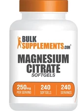 240 Count Magnesium Citrate Softgels For Optimal Health And Wellness Support