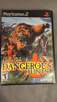 #ad Cabela#x27;s Dangerous Hunts PS2 CIB with MANUAL $5.00