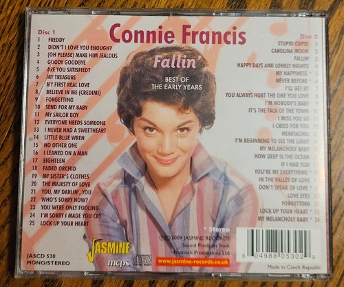 Connie Francis CD Fallin' 2 CD Set Jasmine Records | eBay