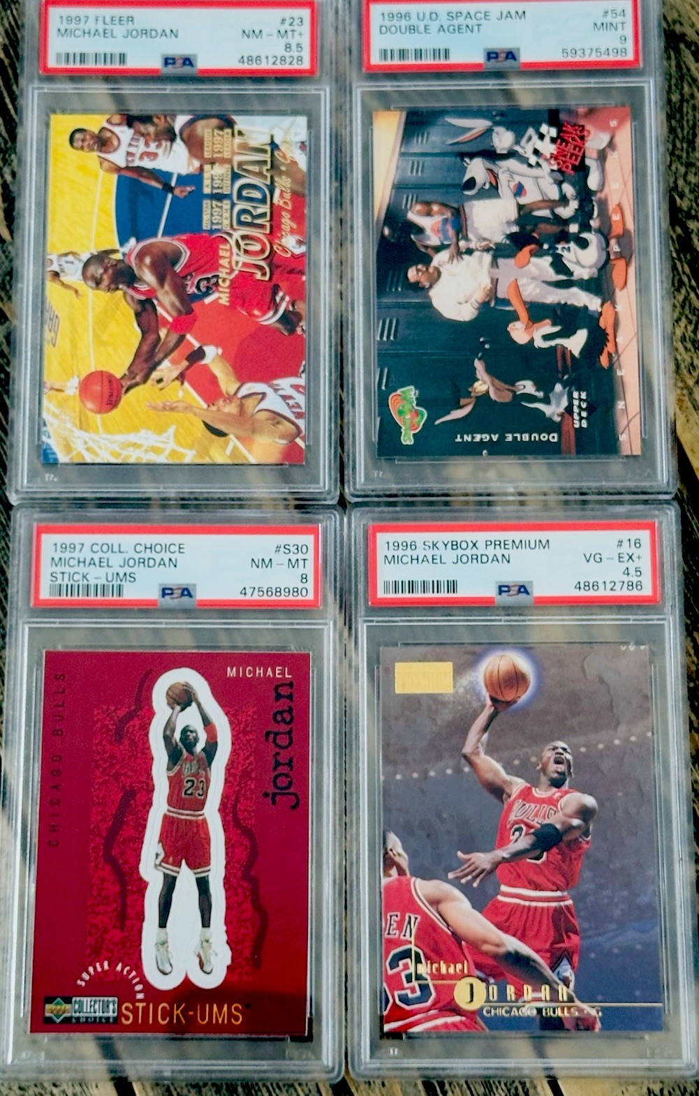 Michael Jordan PSA GRADED Card Lot 90’s RARE Insert FLEER Space Jam SP Skybox 🔥