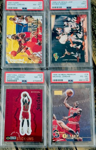 Michael Jordan PSA GRADED Card Lot 90’s RARE Insert FLEER Space Jam SP Skybox 🔥