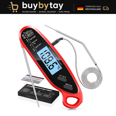 Fleischthermometer mit zwei Sonden Sofortanzeige großem Bildschirm
