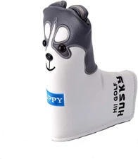 1PC Golf Club Blade Putter Head Cover Magnetic Closure -  Husky Pattern Design