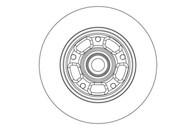 Bremsscheibe TRW DF6549BS für OE 43 20 001 66R - 43 20 246 29R