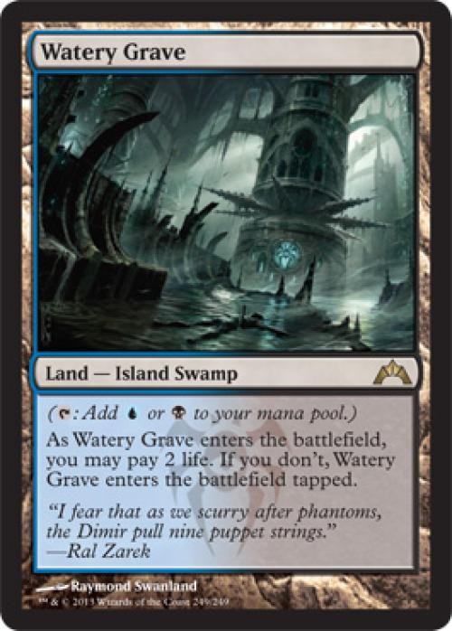 MTG English Watery Grave NM Foil Gatecrash