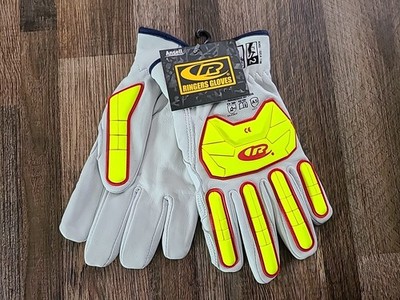 Ansell Ringers Cut Level 5 Hi-Vis Impact Protection Leather Gloves #667 XL