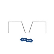 Chrome Door Window Frame Reveal Molding Trim Set 1966 -77 Bronco Brwf6667-1