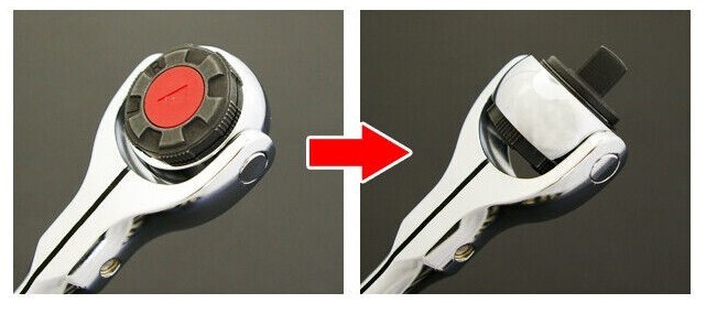 カッターオール　ハンドル部 Ko-Ken 3776 3/8(9.5mm)SQ. Swivel Head Ratchet Handle 280mm 3776J