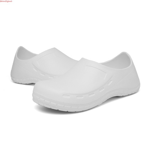 Men Oil Resistant Work Shoes Non Slip Shoes Safety Waterproof Kitchen Chef Shoes - Picture 11 of 15