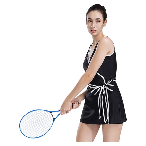 Womens Set Golf Outfit Sporty Dress V Neck With Shorts Ping Pong Activewear - Picture 13 of 52