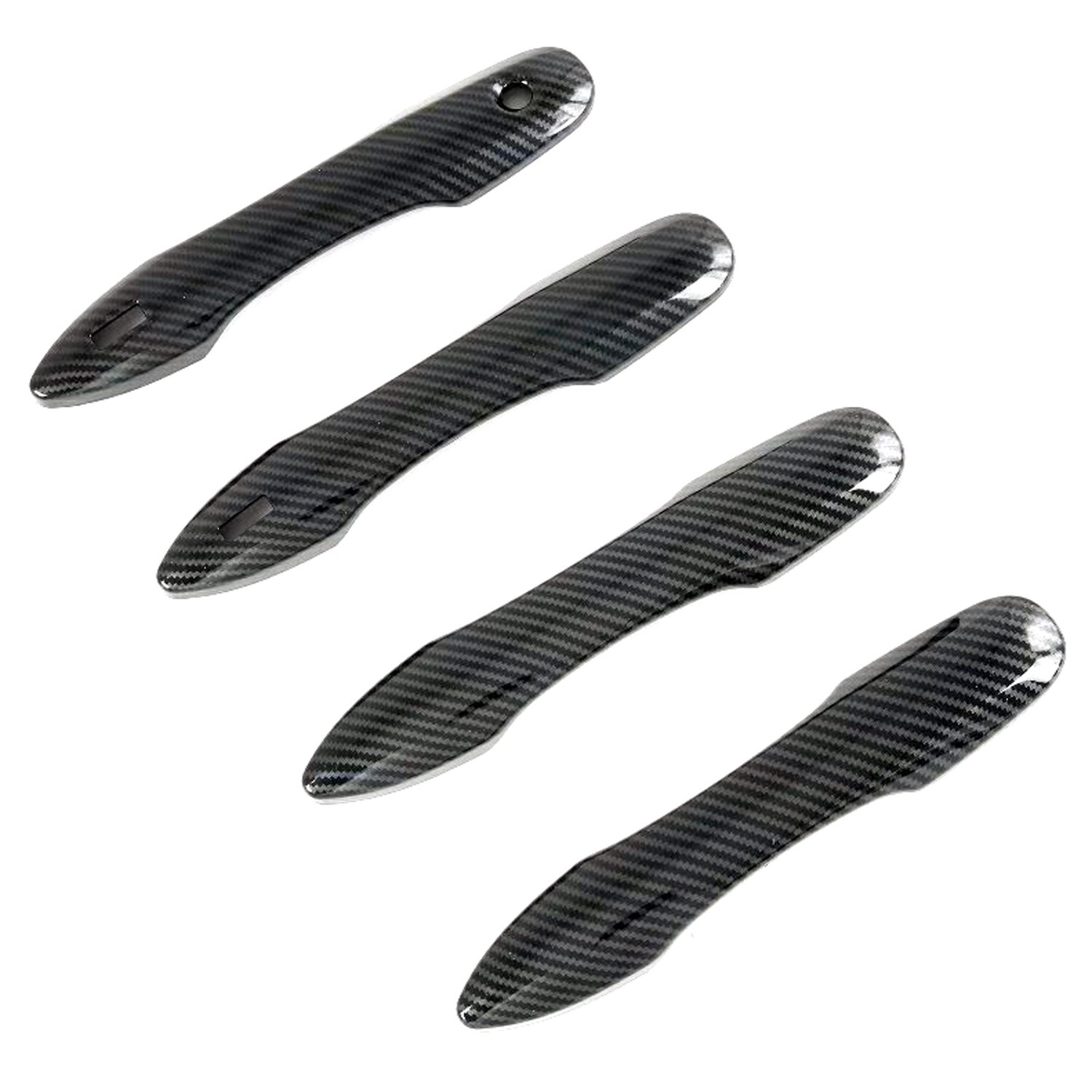 Autophoton for Toyota 4Runner 2010-2023 Matte Black Exterior Door Handle Cover Trim 8pcs Car Accessories (with Smart Key Hole