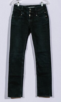 Women's TimeZone Dark Wash Bella Body Skinny Straight Leg Jeans Sz 28/32