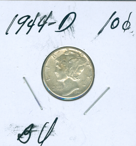 1944-D Silver Mercury Dime Finest BU Quality Auction #S33