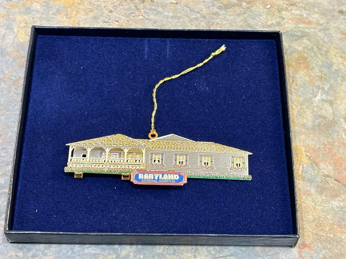 Cabbage Patch Kids 1995 Babyland General Hospital Gold Plated Christmas Ornament