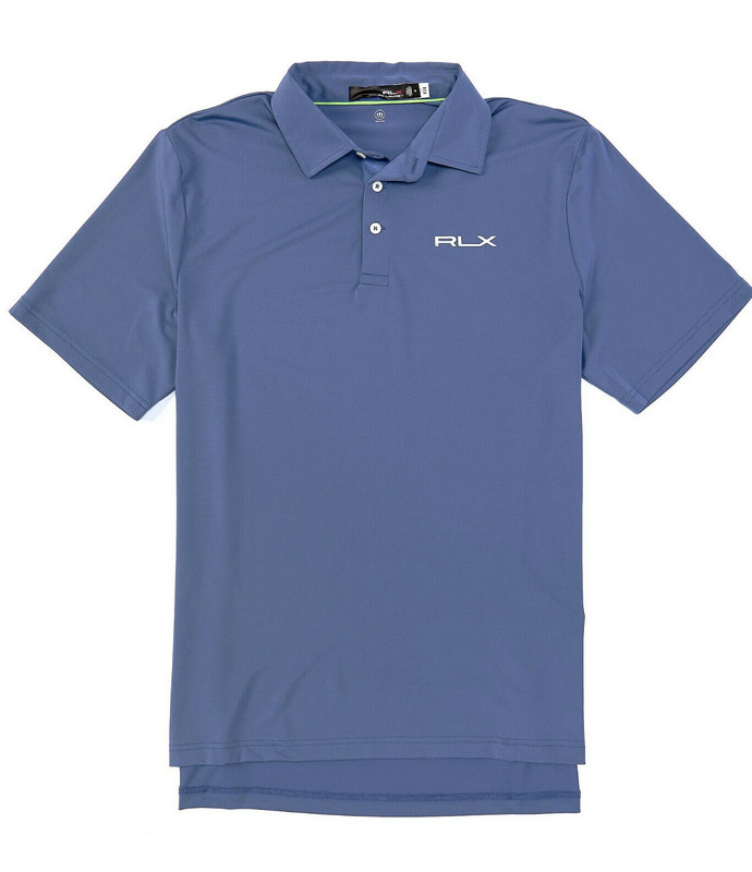 Polo Ralph Lauren RLX Golf Classic-Технологичный трикотаж с коротким рукавом, синий, XXL