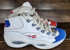 Reebok Question Mid J Double Cross Basketball Shoes Allen Iverson Youth Size 6.5
