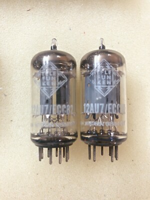 telefunken 12au7 ecc82 スムースプレート Telefunken ECC82 12AU7 Preamp Tubes | Smooth Plates | Diamond