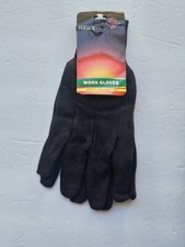 Vintage Hawk Cotton Leather PVC Medium M Large L Work Gloves