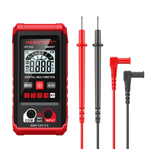 HABOTEST HT123 Digital Multimeter Smart Meter Tester Meter leads Volt AC/DC Ohm - Bild 1 von 12