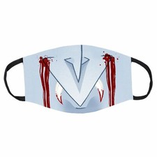 Vampire Face Halloween Printed Non-Medical Cotton Face Mask